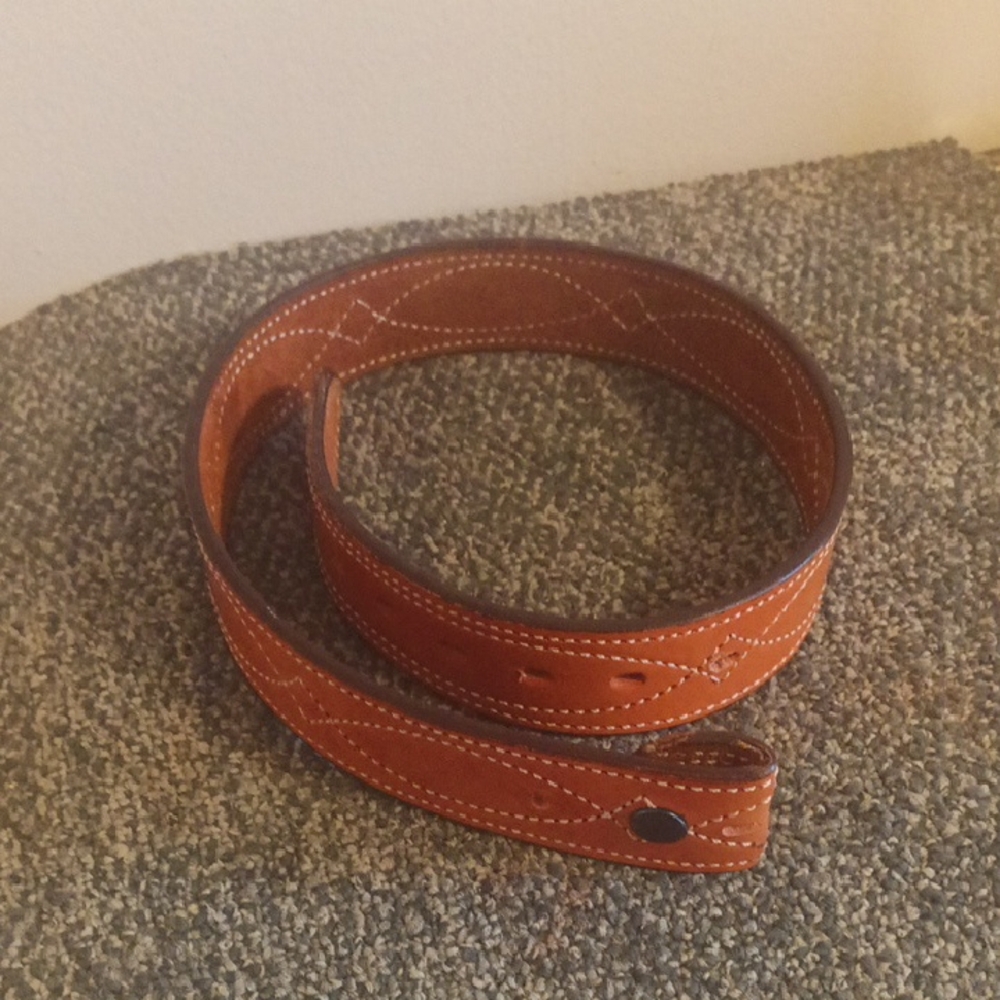 Brown Leather Women's Western Belt Size Medium